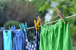 clothes hanging on clothesline